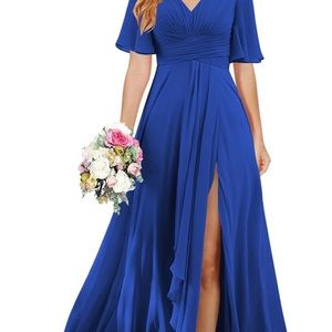 New Royal blue Bridesmaid Dress